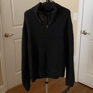 Black 1/4 zip sweater